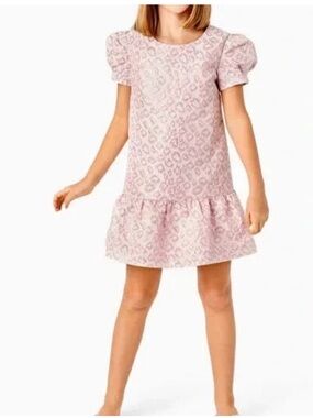 Lilly Pulitzer Kids Little Girl's Pink Metallic Erina Dress Size 10